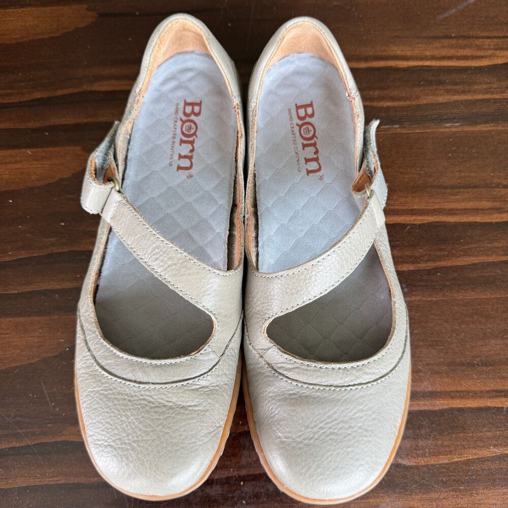 Born Footwear Mary Jane Style Slip-On Leather Shoes Women’s Size 6.5M